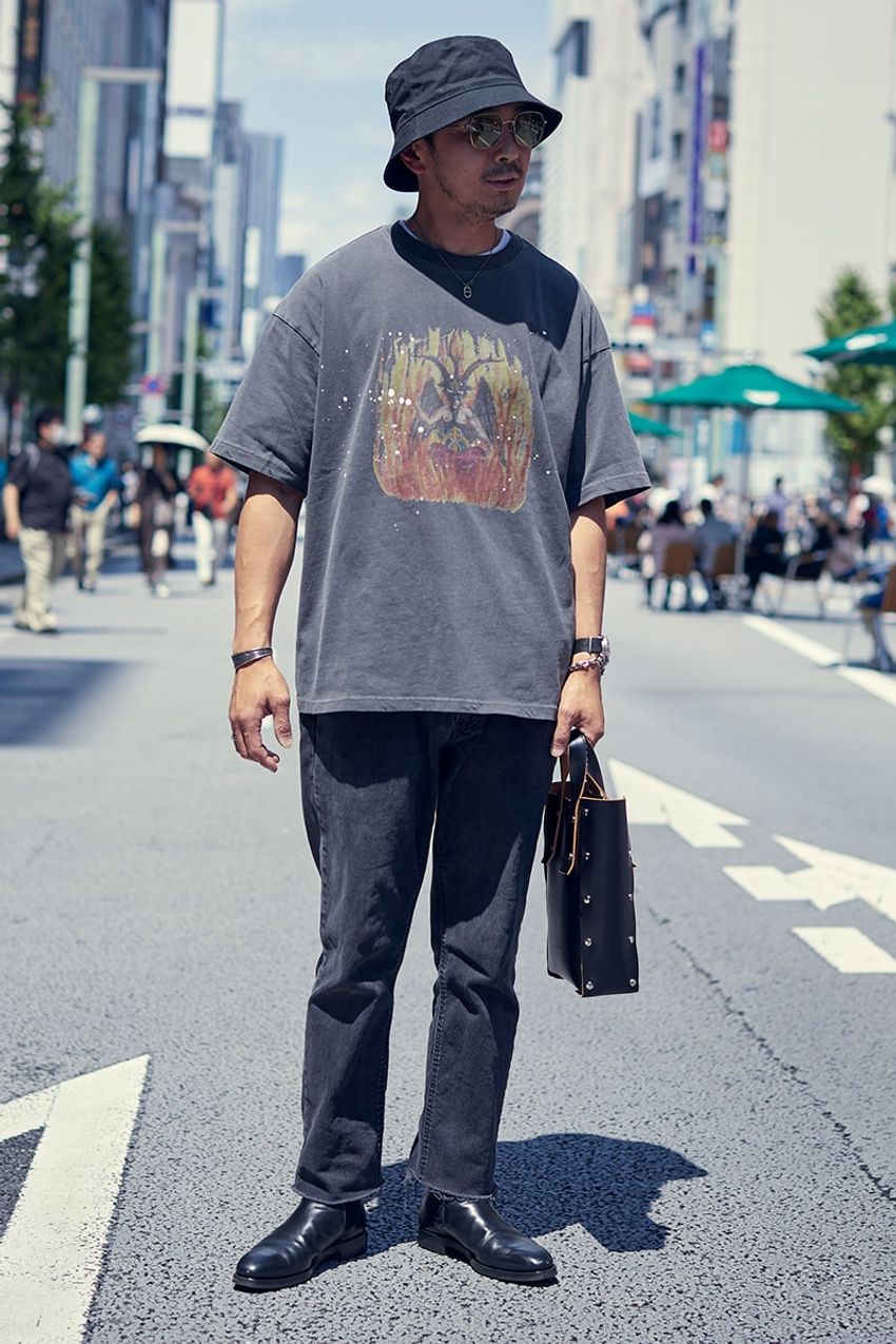 夏の超王道「Tシャツ×デニム」の垢抜けテク。ファッション巧者のリアルコーデで解説！ - 7枚目の画像