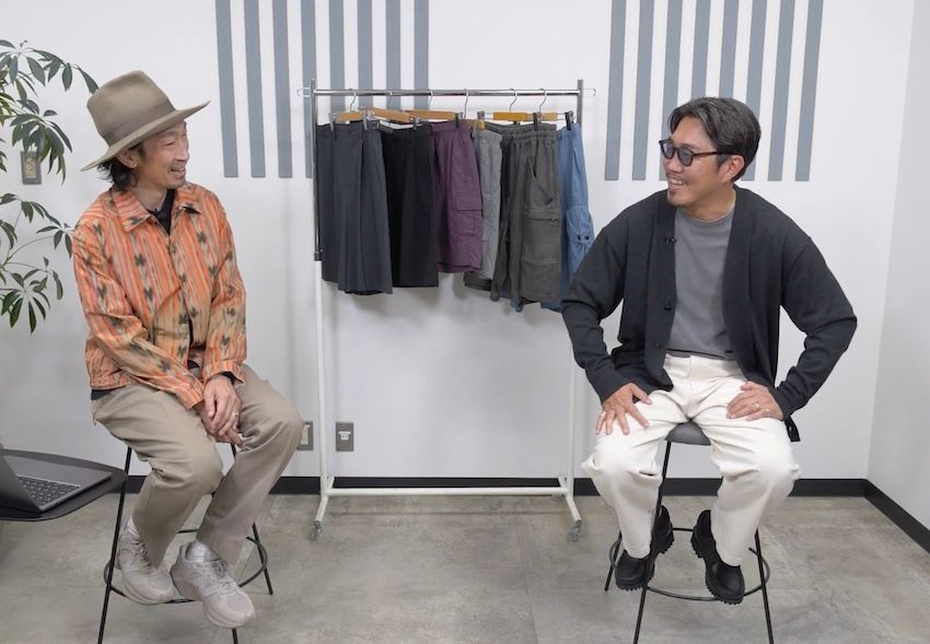 ［左］原 亮太●OCEANS統括編集長。’79年生まれ。落語好きな愛知県出身者。現在は息子とともにバスケに夢中！［右］菊池陽之介●’79年生まれ。スタイリスト熊谷隆志氏に師事し、2004年に独立。息子とキャンプへ行くことが今の生き甲斐。