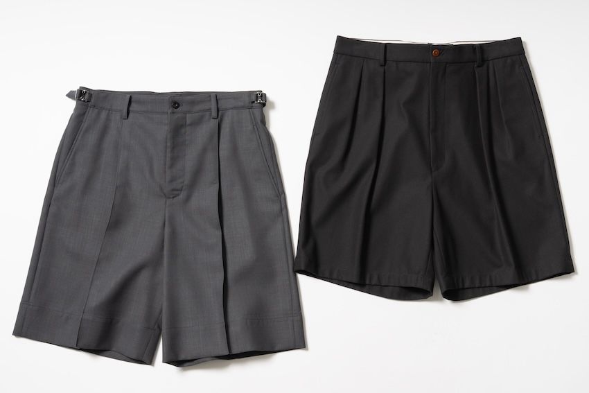 ショーツ 4万4000円／イレニサ（イレニサ　irenisa.com ）、ショーツ 2万9700円／ニート（にしのや　03-6434-0983）