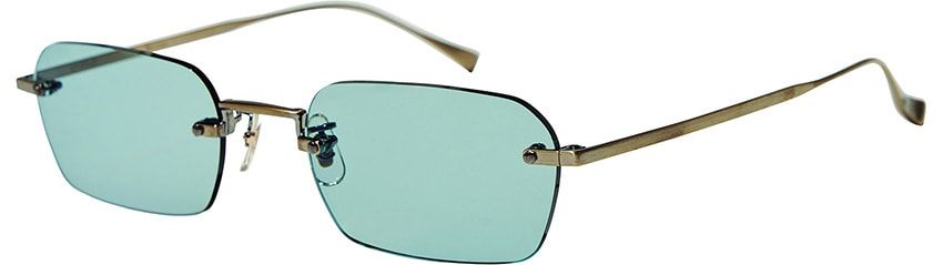 ［Editor's Choice］90年代のラグジュアリーブランドが着想源の「グレイン」。スクエアシェイプを採用するリムレスサングラスだ。6万3800円［7月発売予定］／アイヴァン（アイヴァン 東京ギャラリー　03-3409-1972）