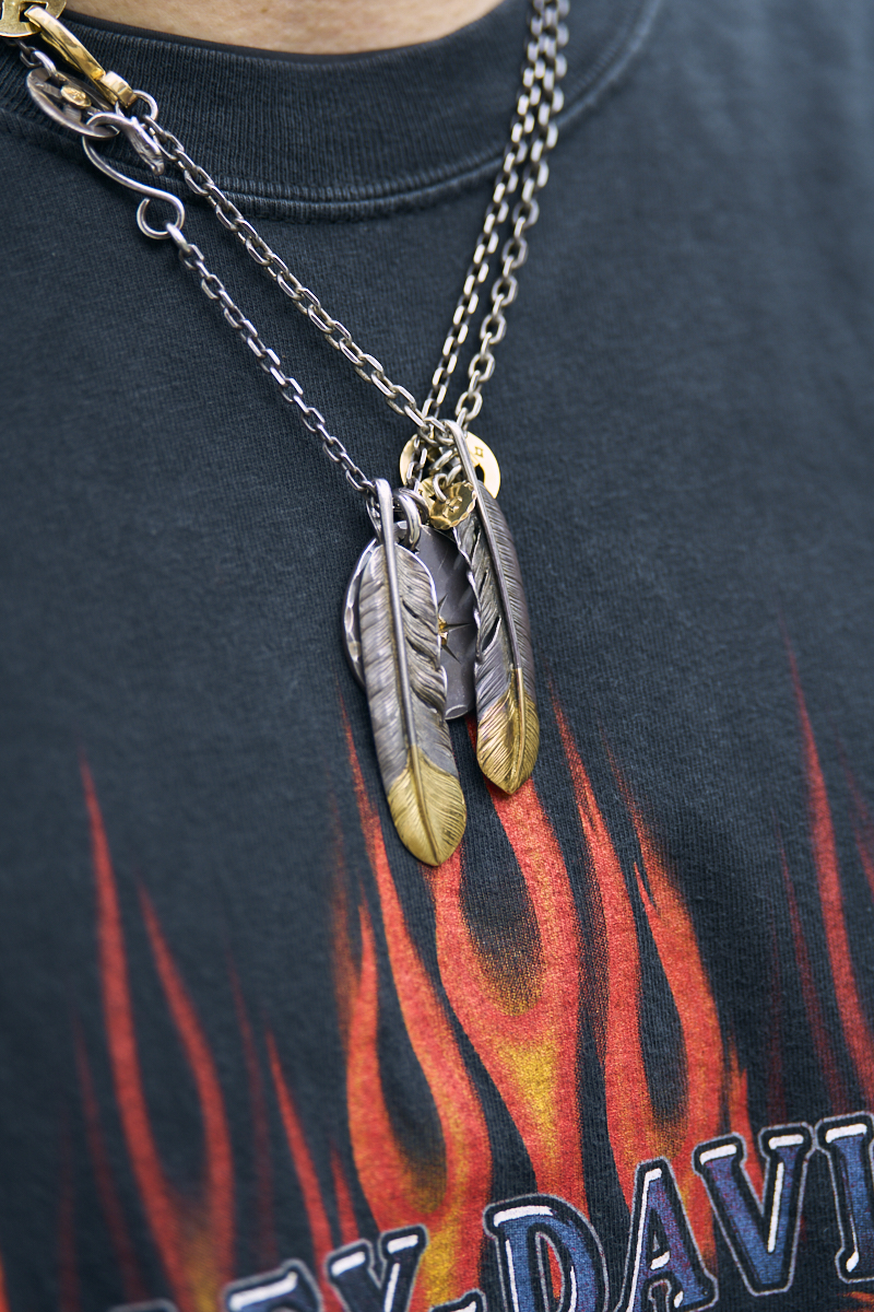 wing rock ウィングロック ネックレストップ メタル S925 K18 WING