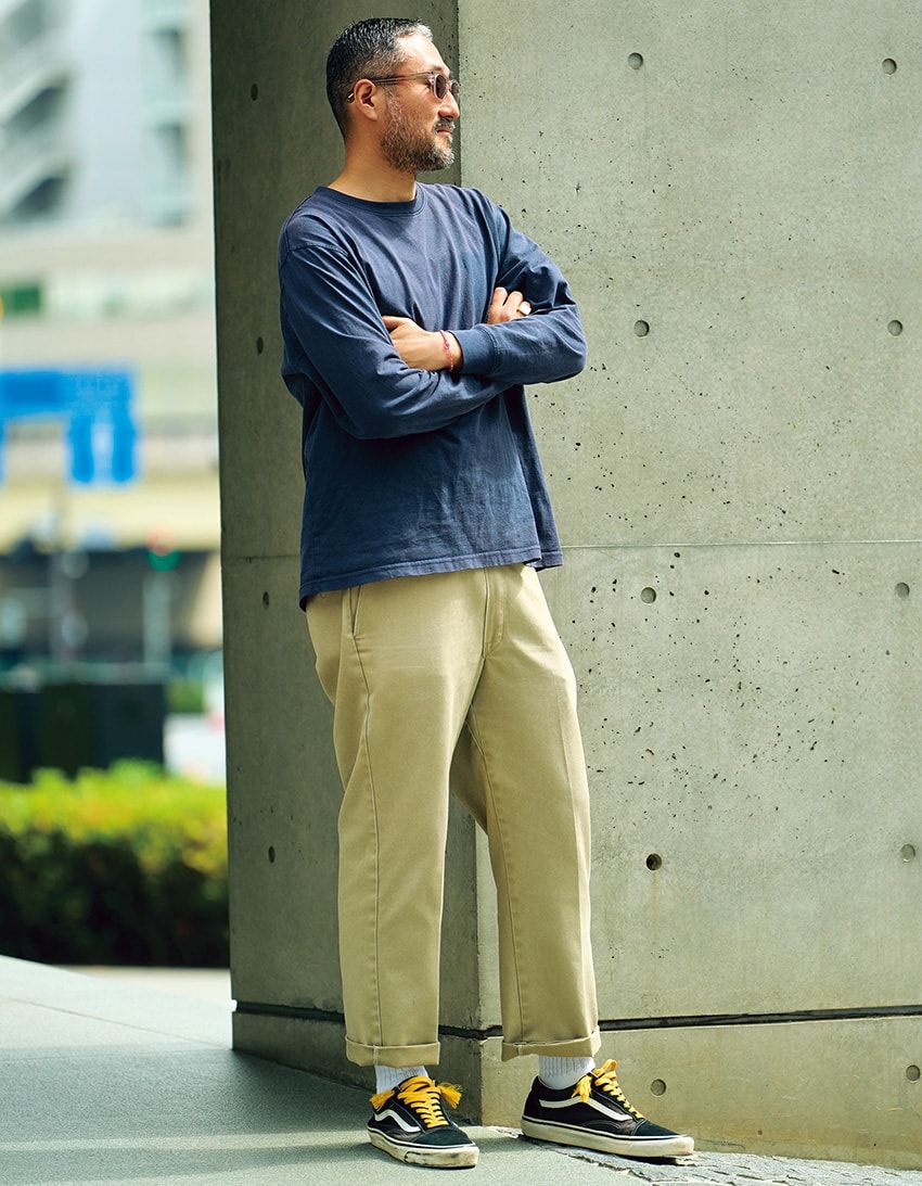 ディッキーズに合わせたのは“太セル”。黒田 豊さんの「カルチャーを感じる」サングラス選び - 1枚目の画像