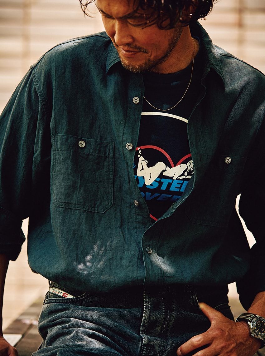 シャツの“Vゾーン”も手抜きは厳禁！ゴールドネックレスとタンクトップで簡単攻略 - 3枚目の画像