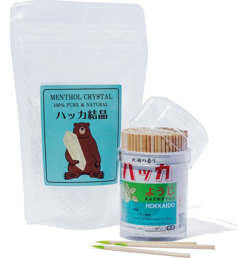 左から864円［50g］、385円／ともにペパーミント商会