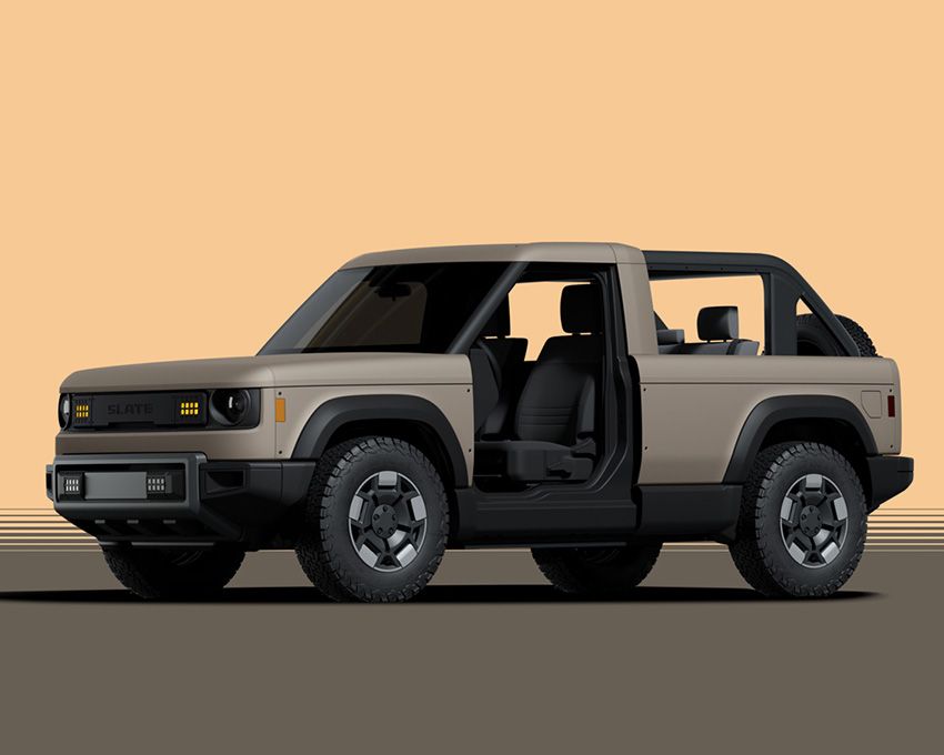 オープンエアキットとドアレス仕様を選択した例。