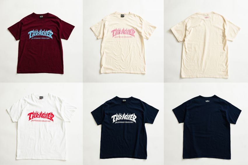 「A24×THRASHER Tee」9900円／アンダーアール　0120-008-752