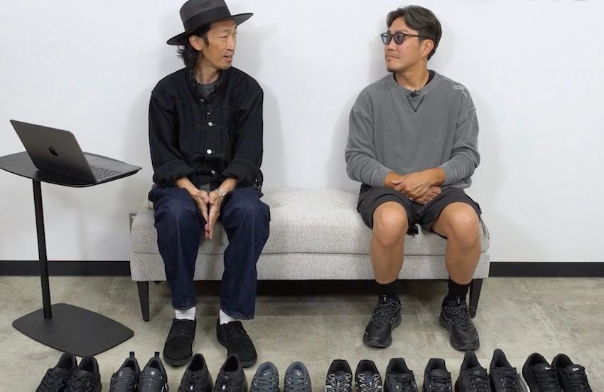［左］原 亮太●OCEANS統括編集長。’79年生まれ。落語好きな愛知県出身者。現在は息子とともにバスケに夢中！（ジャケット／リーバイス、インナーのTシャツ／古着、パンツ／ジャパンブルージーンズ×オーシャンズ、靴／レッドウィング） ［右］菊池陽之介●’79年生まれ。スタイリスト熊谷隆志氏に師事し、2004年に独立。息子とキャンプへ行くことが今の生き甲斐。（スウェット／アイニージュベイビー、パンツ／アンドワンダー、靴／アシックス）