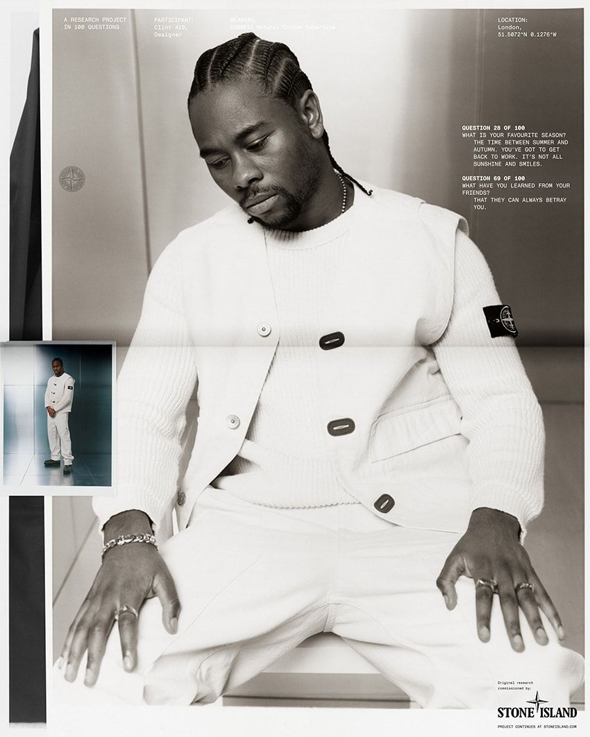 Clint 419（クリント・フォーワンナイン）。ベスト 12万1000円／ストーンアイランド（ストーンアイランドジャパン　0120-988-943）