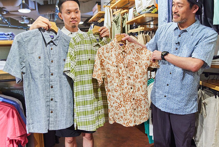 「メンズ・バック・ステップ・シャツ」1万2100円/パタゴニア(パタゴニア日本支社 カスタマーサービス 0800-8887-447)