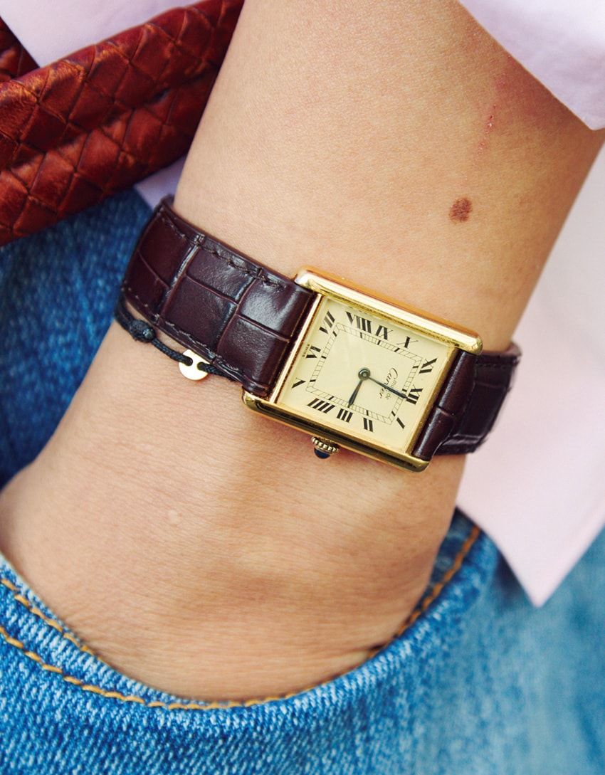 街角のデニム好きは“スクエア時計”を愛用していた！武骨さと上品さをセンス良き塩梅で - 2枚目の画像