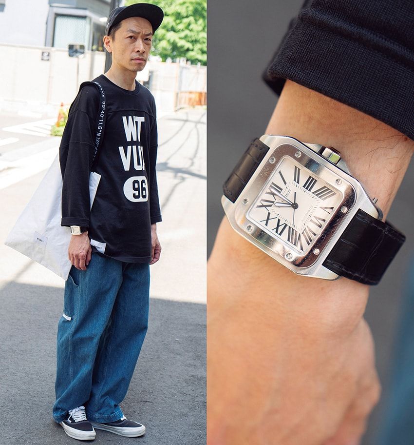 街角のデニム好きは“スクエア時計”を愛用していた！武骨さと上品さをセンス良き塩梅で - 3枚目の画像