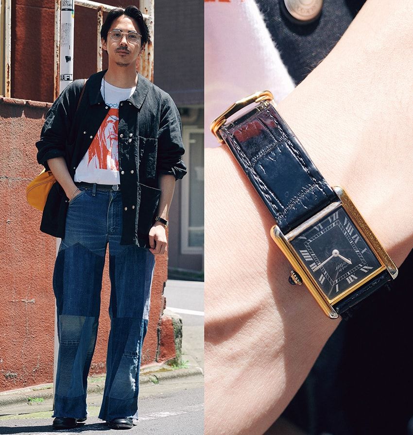 街角のデニム好きは“スクエア時計”を愛用していた！武骨さと上品さをセンス良き塩梅で - 9枚目の画像