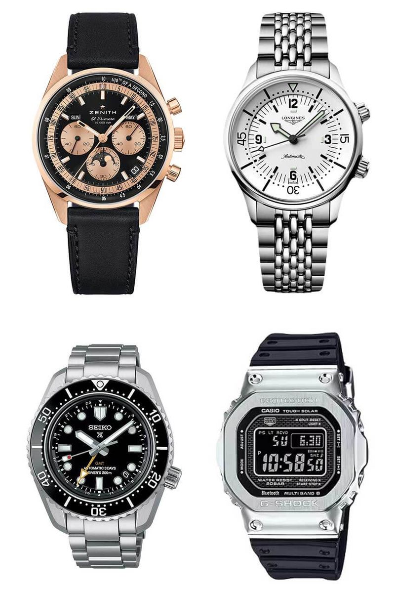 ゼニス、Gショック、セイコーetc. OCEANSお馴染みの時計ブランドからは、人気モデルが揃う。