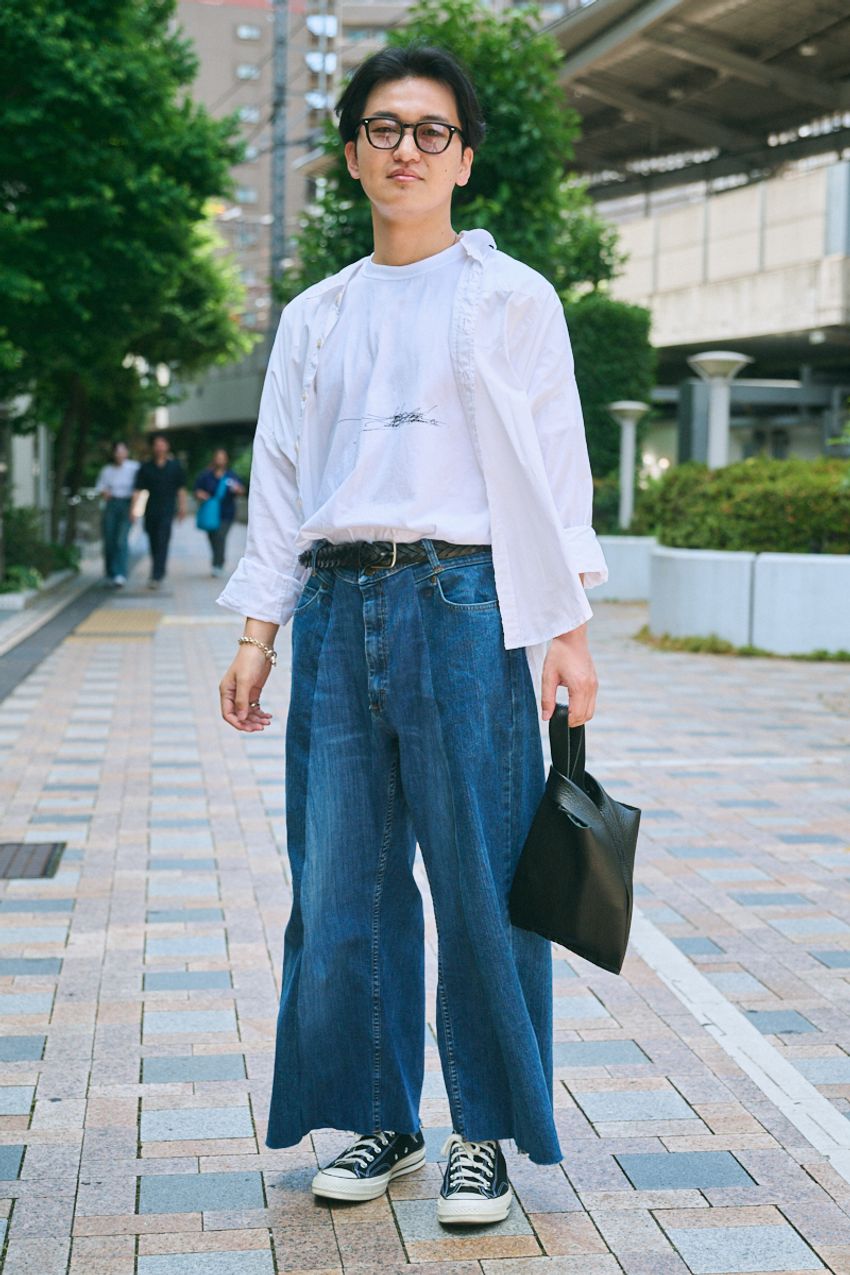 “鬼に金棒”な「シャツ×コンバース」コーデ3選。洒落者たちは自分流にどう身に纏う？ - 9枚目の画像