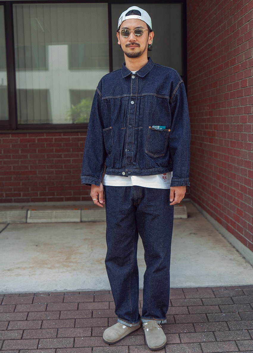 デニムセットアップ デニムジャケットコーディネート neighborhood