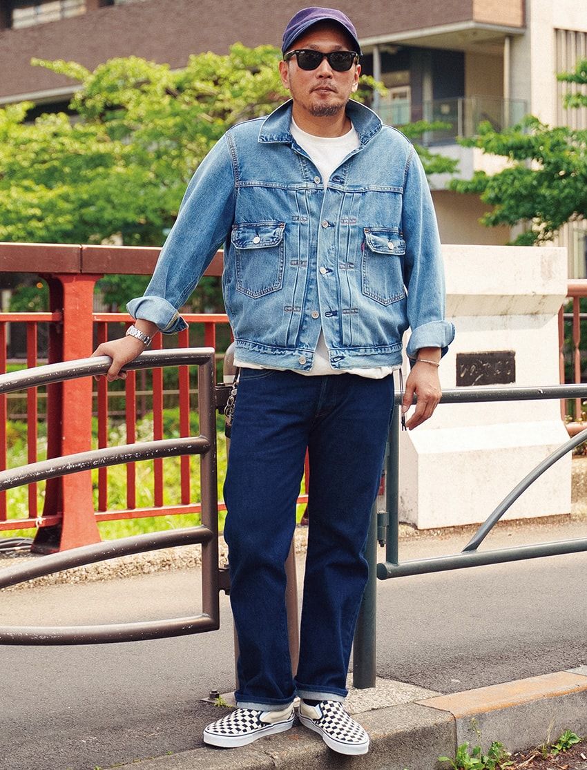 デニムジャケット、デニム＝リーバイス