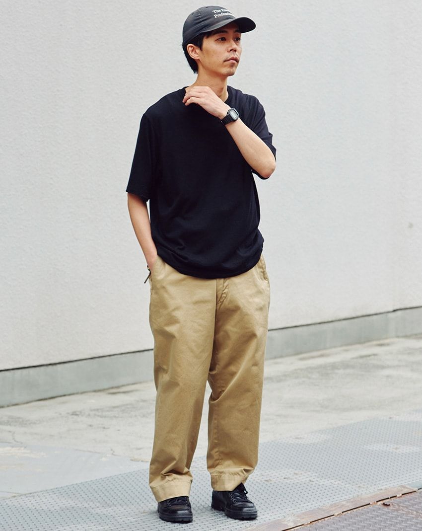 この夏も「ビッグシルエット」が正解！シンプルなTシャツ姿が洒落て見える5名をスナップ！ - 3枚目の画像