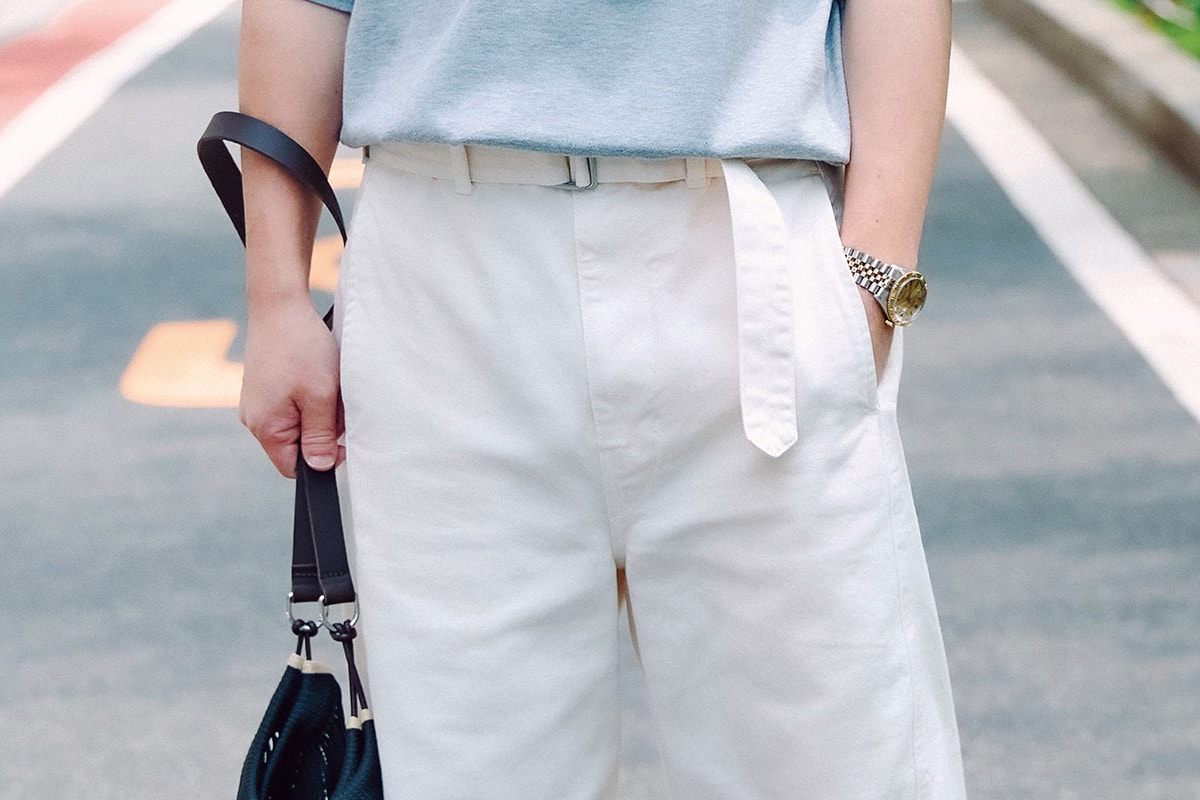 Tシャツ姿は“垂らしベルト”で洒落感UP!さりげない腰元のアクセントが夏の軽装に効果的