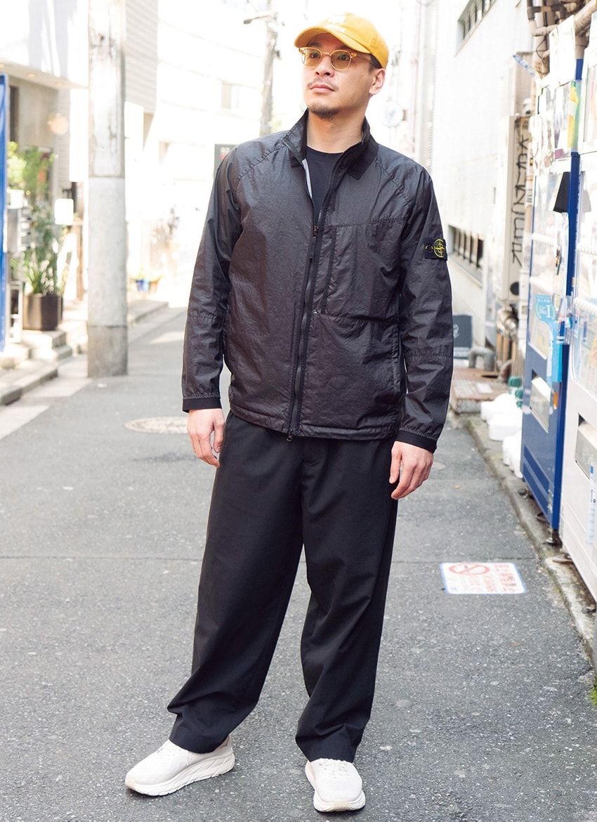 キャップ＝イザベル マラン　ジャケット＝ストーンアイランド