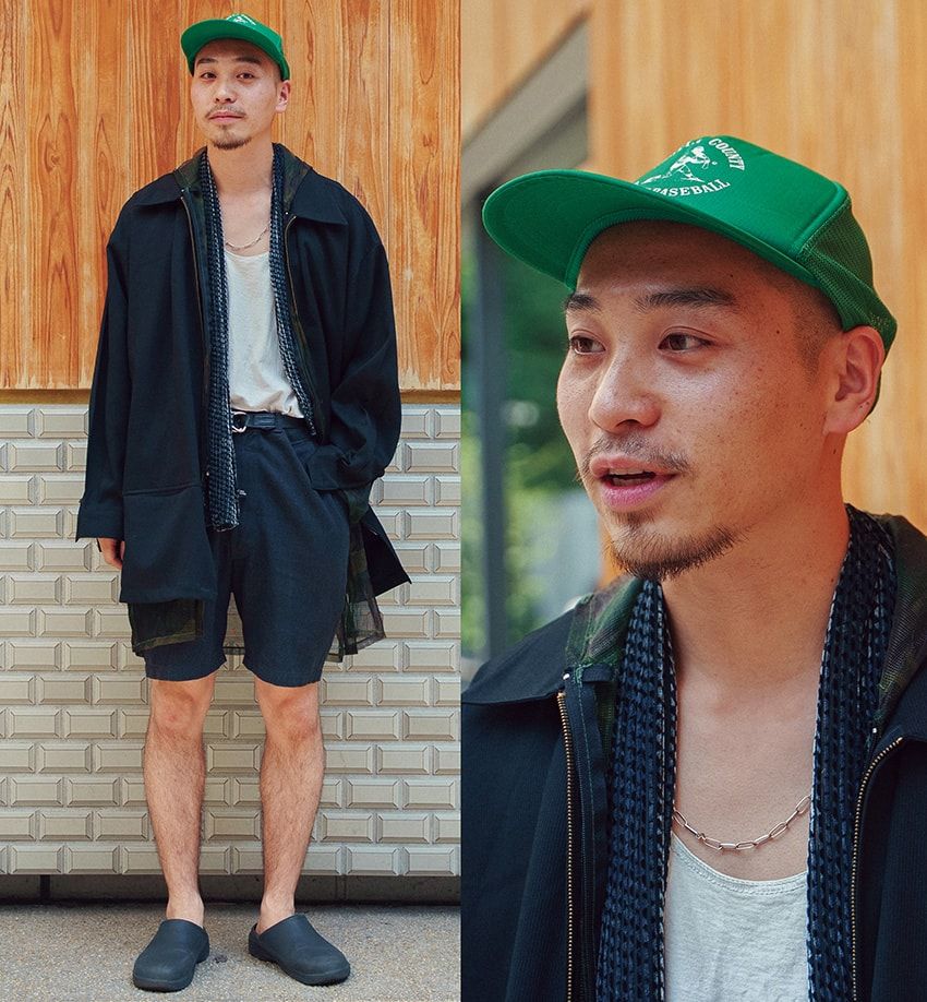 キャップ、ジャケット、シャツ、ショーツ＝古着