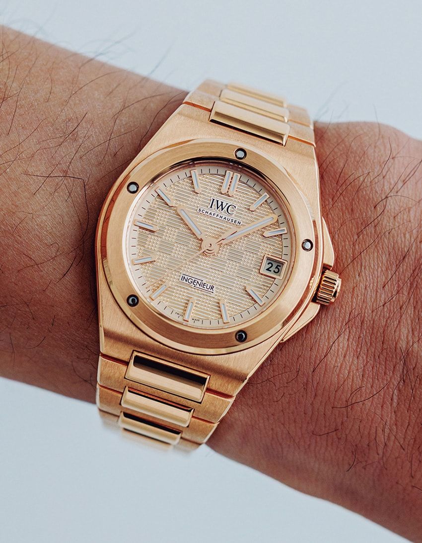 K18レッドゴールドケース、35mm径、自動巻き。575万3000円／IWC