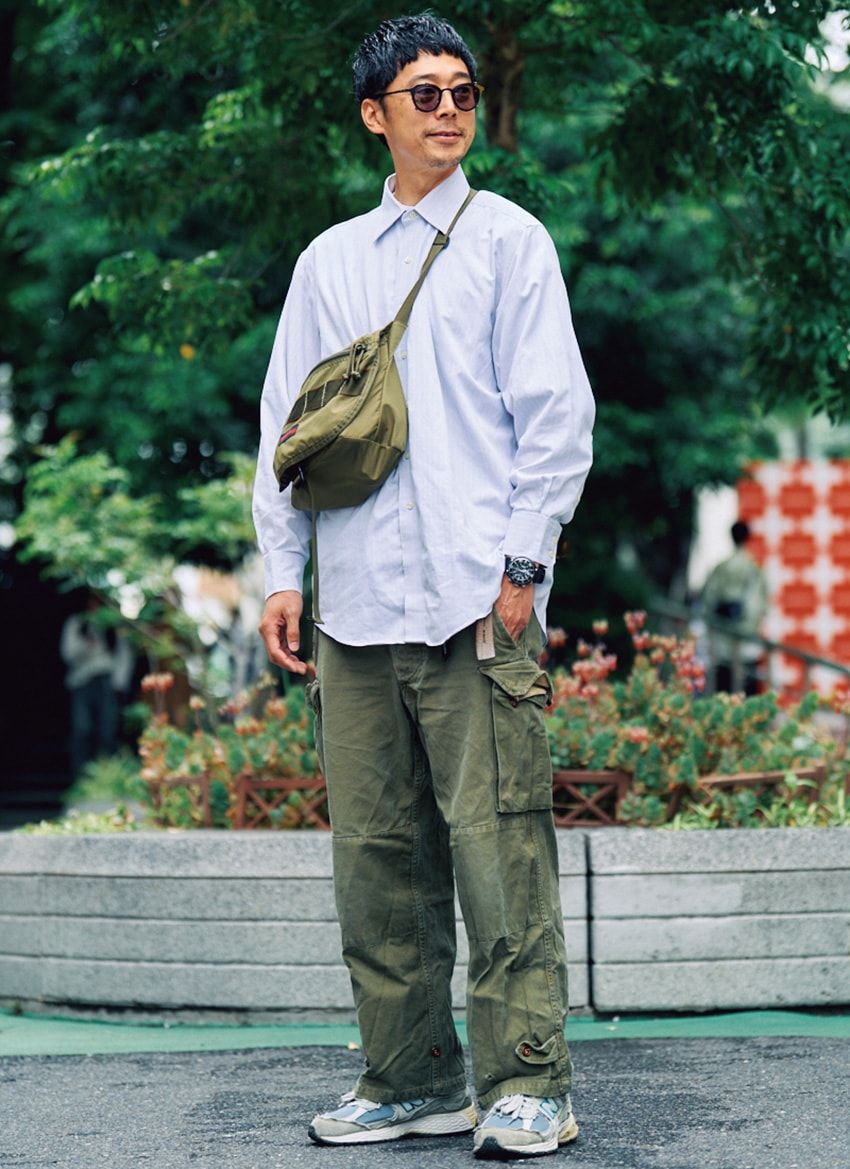 パンツ、Tシャツ＝古着