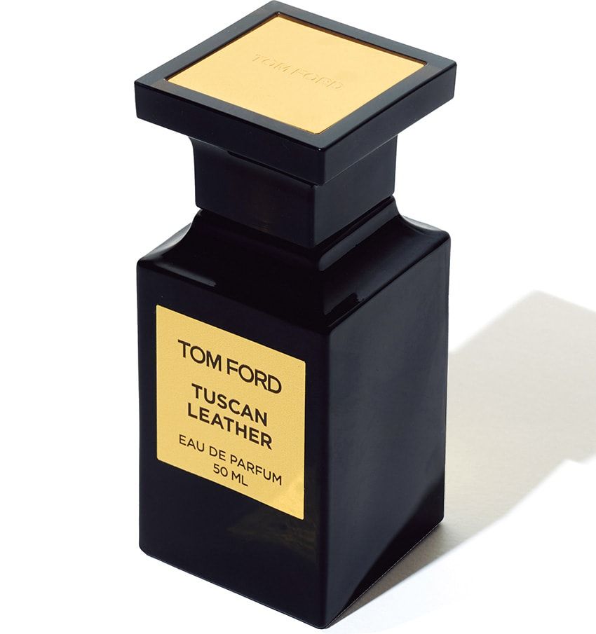 「トム フォード」の香水。スタイリスト櫻井賢之氏からのプレゼント。少し重めの「タスカン・レザー」は、冬場に愛用。