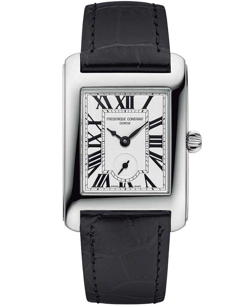 SSケース、縦27.6×横25.2mm、クオーツ。18万1500円／フレデリック・コンスタント　0570-03-1988