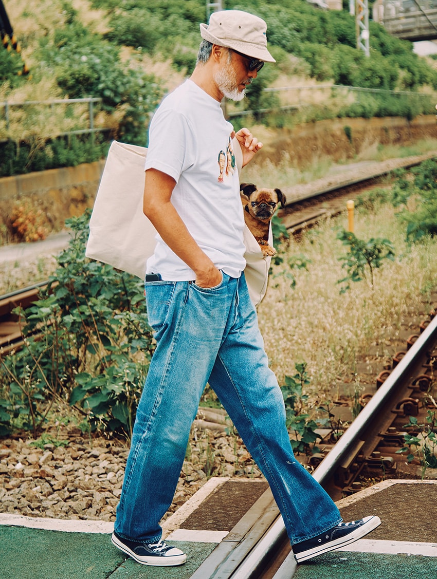 リーバイス 501で種カジ流の「デニム×Tシャツ」。あえて飾らない