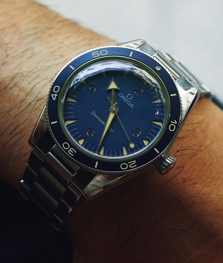 「シーマスター 300」SSケース、41mm径、自動巻き。108万9000円／オメガ　0570-000087