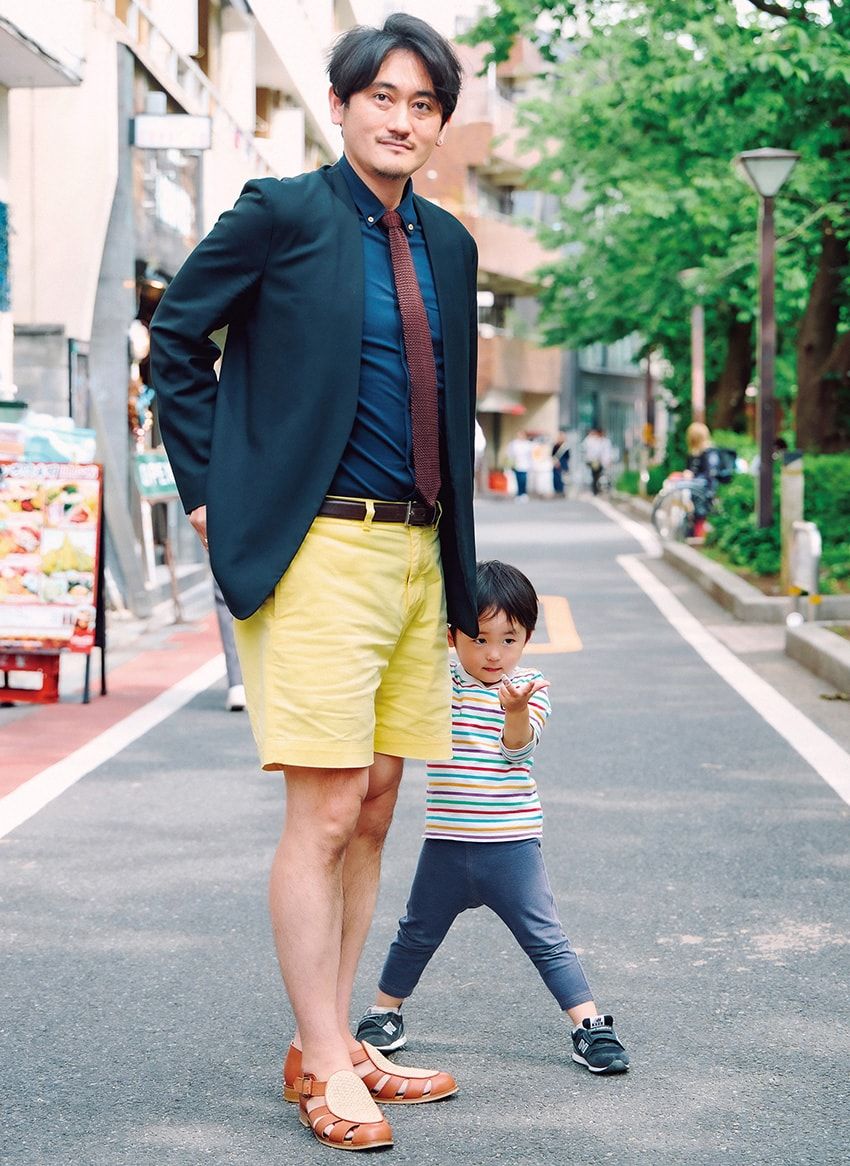 街の洒落者に学ぶ“ギャップメイク”な着こなし術。ジャケット×ショーツ、ジャージー×革靴etc. - 3枚目の画像