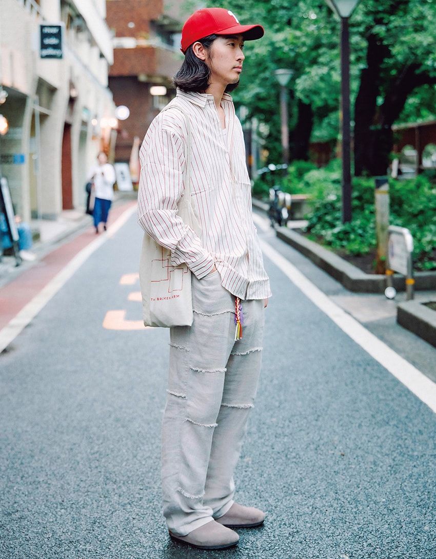 シャツ、パンツ＝古着