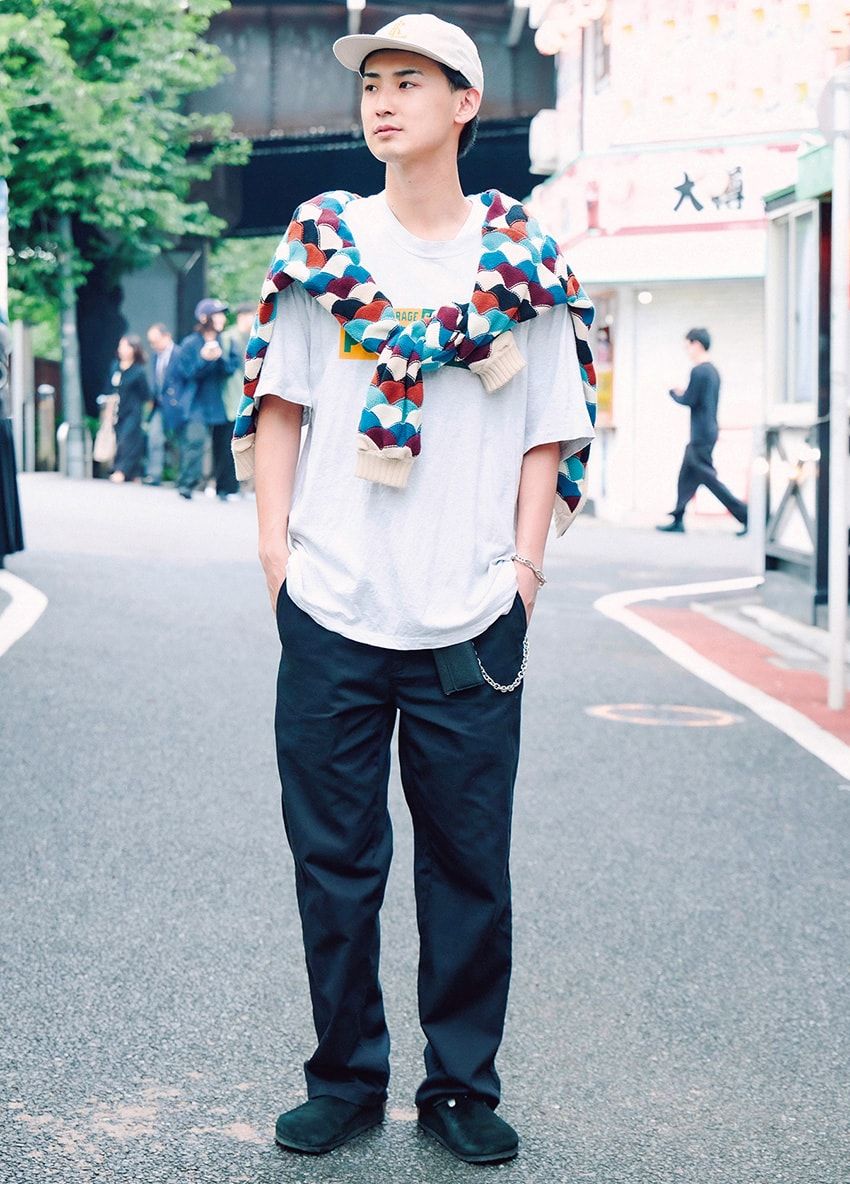 Tシャツ＝ポークチョップ ガレージ サプライ　パンツ＝シュプリーム