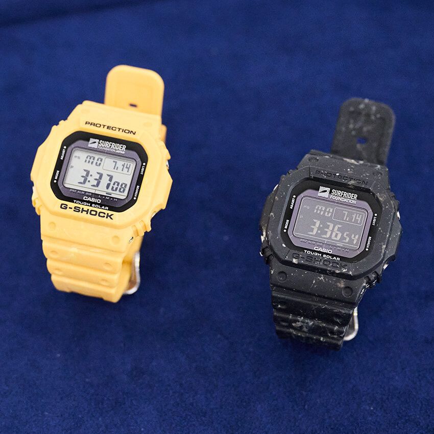 ［左］2025年6月発売モデル「G-5600SFJ-9JR」　［右］2024年6月発売モデル「G-5600SRF-1JR」