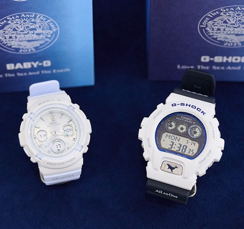 今年発表された「イルクジ」最新モデル。［左］「BGA-2800K-7A」、［右］「GW-6905K-7A」