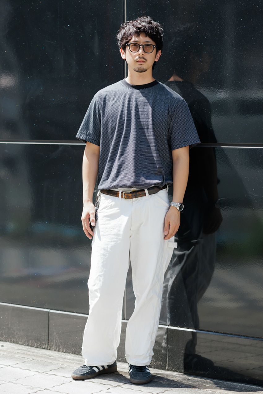 “ワイド”を選べば間違いなし。“白パン”を今っぽく着こなす攻略法を3人のスナップで - 4枚目の画像