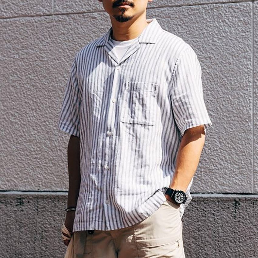 真夏の「GAP」活用法3例をスナップで。洒落た大人が選んだのはポロシャツ、ショーツetc. - 1枚目の画像