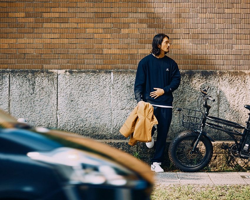 スウェット7590円、パンツ9790円、ジャケット1万7600円／すべてチャンピオン（ヘインズブランズ ジャパン カスタマーセンター　0120-456-042）