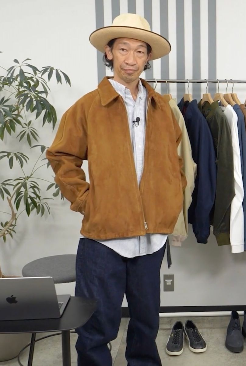 ハラ（178cm、60kg）は「ショット」のLサイズを着用