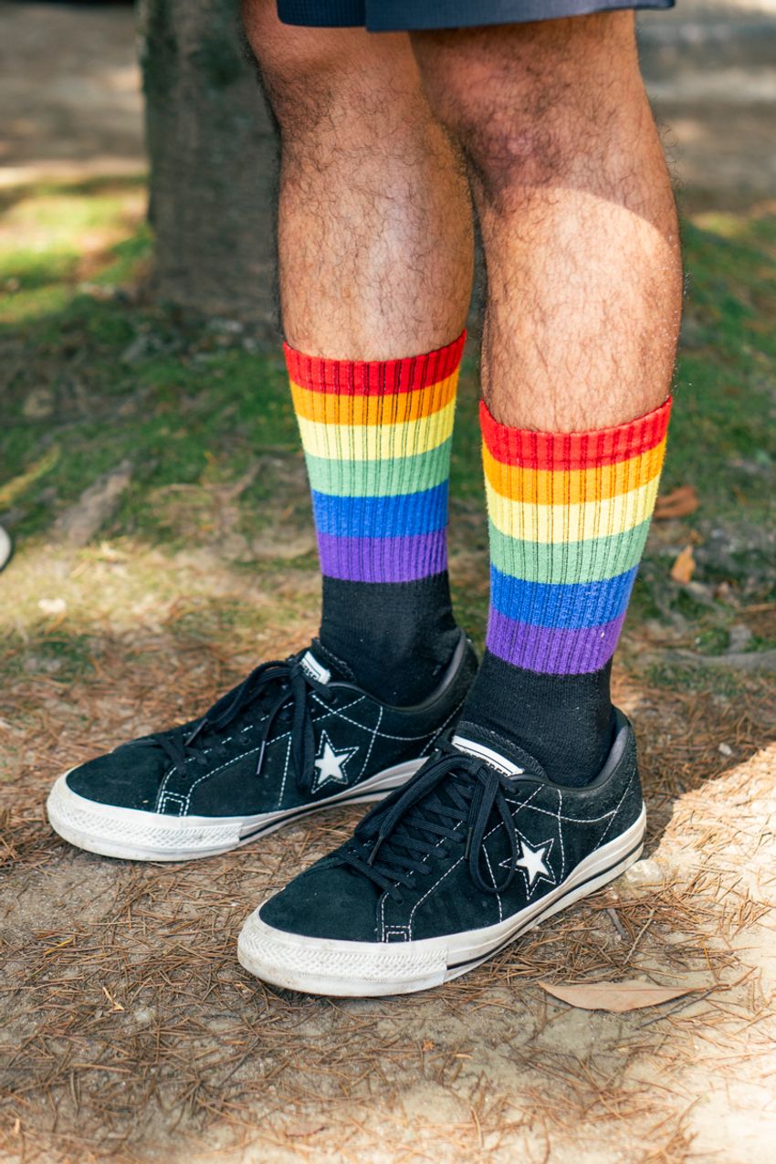 ソックスは自由を表現するキャンバスだ！ コーディネイトに“華”を添えた3人の足元上手 - 7枚目の画像