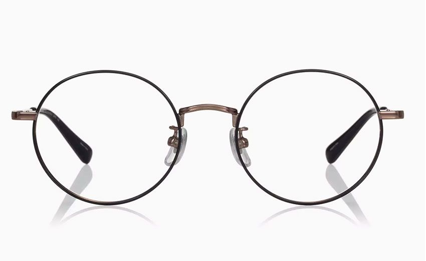 「OB1007X-5A C2 ブラック / ピンクゴールド」1万1000円／OWNDAYSお客様窓口　0120-900-298