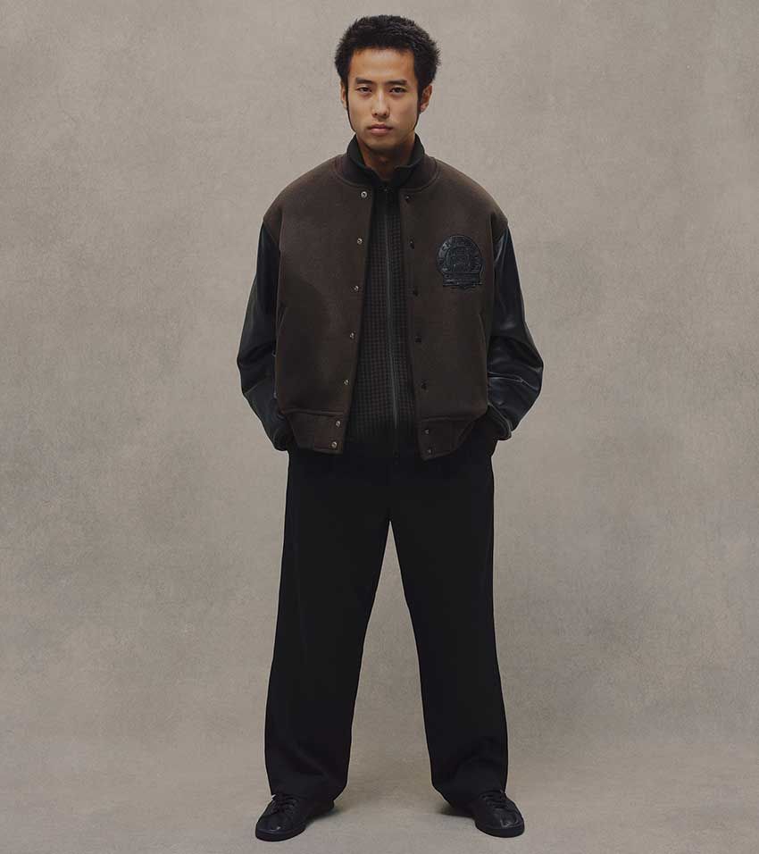 「WOOL MELTON STADIUM JAMPER」8万8000円／メンズ ビギ　00-0000-0000