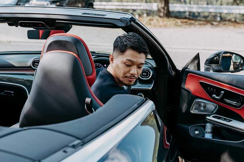 中谷潤人選手の相棒「メルセデス AMG」のオープンカーを特別大公開！出会いは渡米中、父からのLINE!? - 5枚目の画像