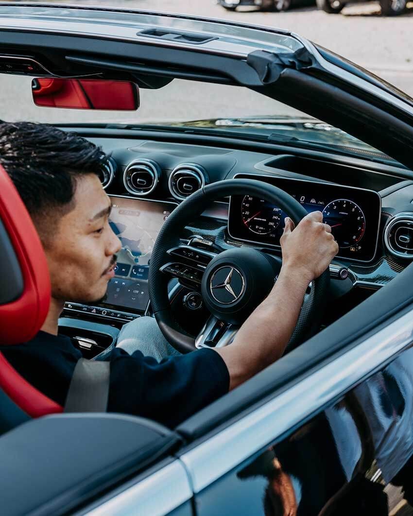 中谷潤人選手の相棒「メルセデス AMG」のオープンカーを特別大公開！出会いは渡米中、父からのLINE!? - 6枚目の画像