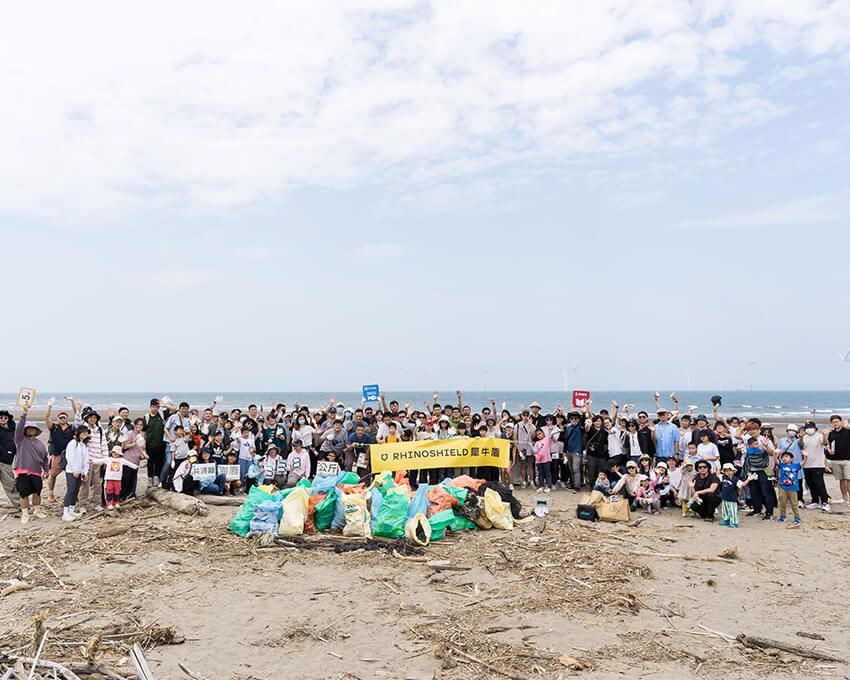 「ライノシールド」では定期的にビーチクリーンを実施。海を守る具体的なアクションも起こしている