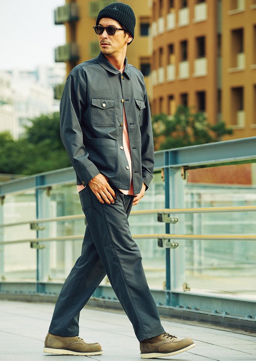 ジャケット2500円、パンツ2500円、ニットキャップ780円／すべてワークマン