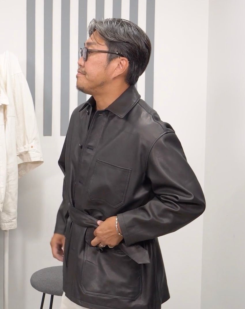 キクチさん（171cm、70kg）は「イレーヴ」のサイズ1（レディース）を着用