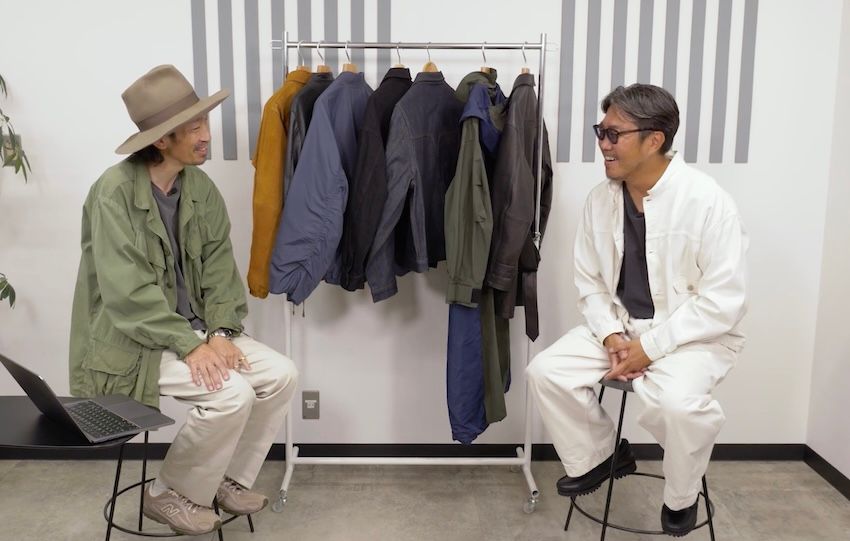 ［左］原 亮太●OCEANS統括編集長。’79年生まれ。落語好きな愛知県出身者。ジャケット、Tシャツ／古着、パンツ／〇〇、シューズ／〇〇［右］菊池陽之介●’79年生まれ。スタイリスト熊谷隆志氏に師事し、2004年に独立した敏腕。ジャケット／キャプテンサンシャイン、Tシャツ／ステューシー？、パンツ／スタジオニコルソン、シューズ／〇〇