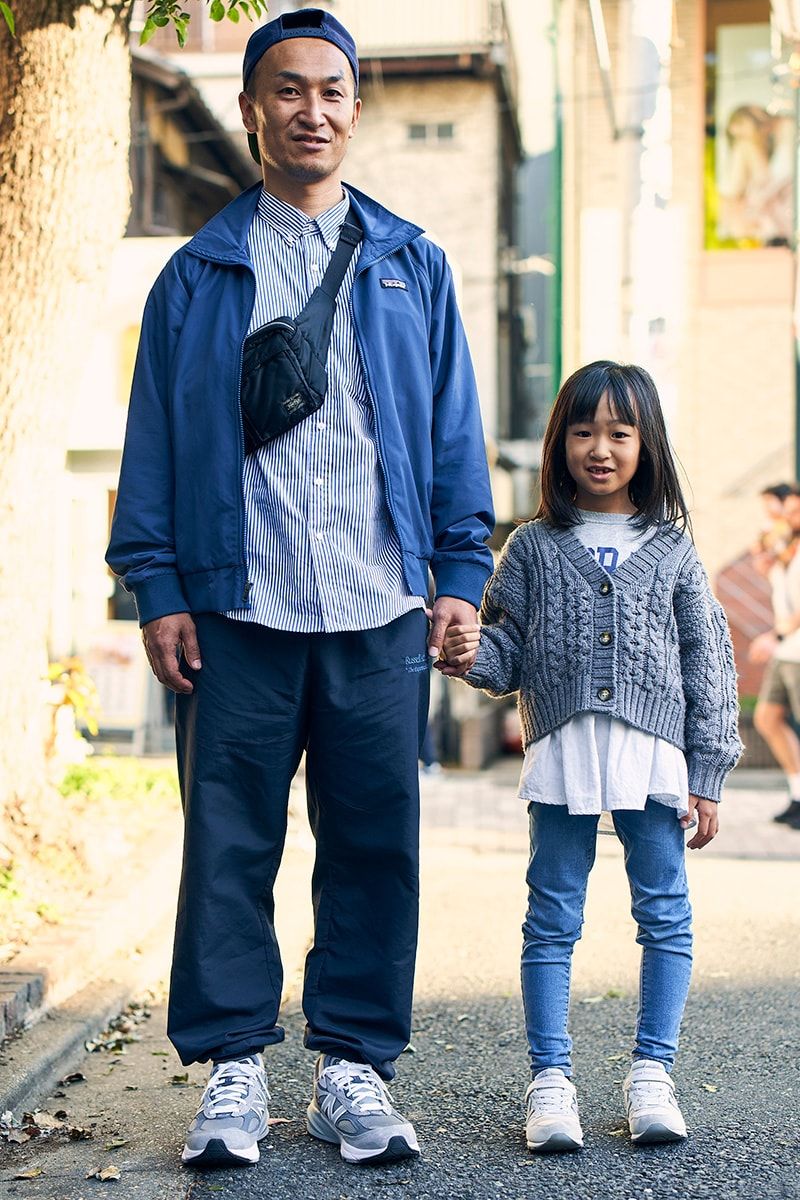 ブルゾン=パタゴニア シャツ=ユニクロ パンツ=ラッセル スニーカー=ニューバランス キャップ=ビームス バッグ=ポーター