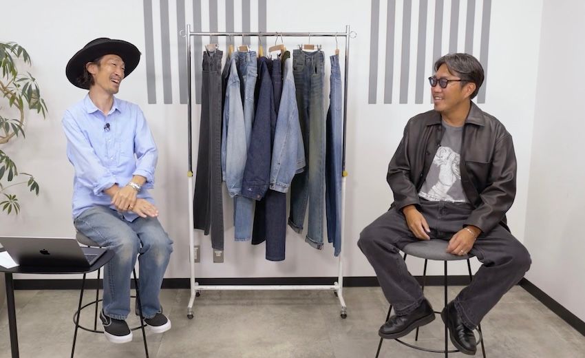 ［左］原 亮太●OCEANS統括編集長。’79年生まれ。落語好きな愛知県出身者。シャツ／フランクアンドアイリーン、デニム／リーバイス501、シューズ／ヴァンズ［右］菊池陽之介●’79年生まれ。スタイリスト熊谷隆志氏に師事し、2004年に独立した敏腕。レザージャケット／イレーヴ、パンツ／ラングラー、シューズ／オーラリー、Tシャツ／インソニアプロジェクト